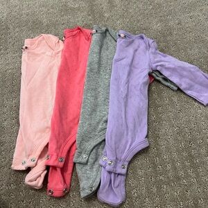 Simple joys by carters long sleeve onesies bundle.